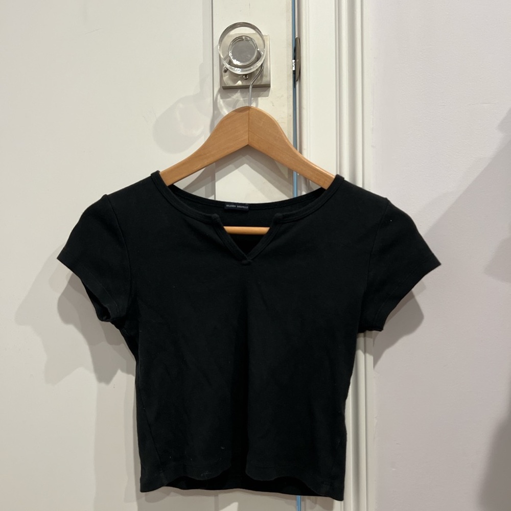 Brandy Melville Ashlyn V Notch Tee